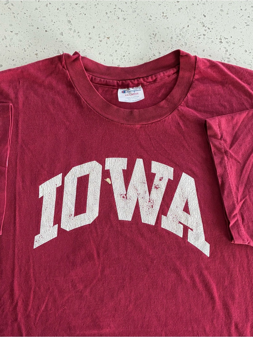 A1 - VINTAGE 90s IOWA STATE UNIVERSITY CYCLONES CHAMPION FADED T SHIRT - Picture 1 of 7